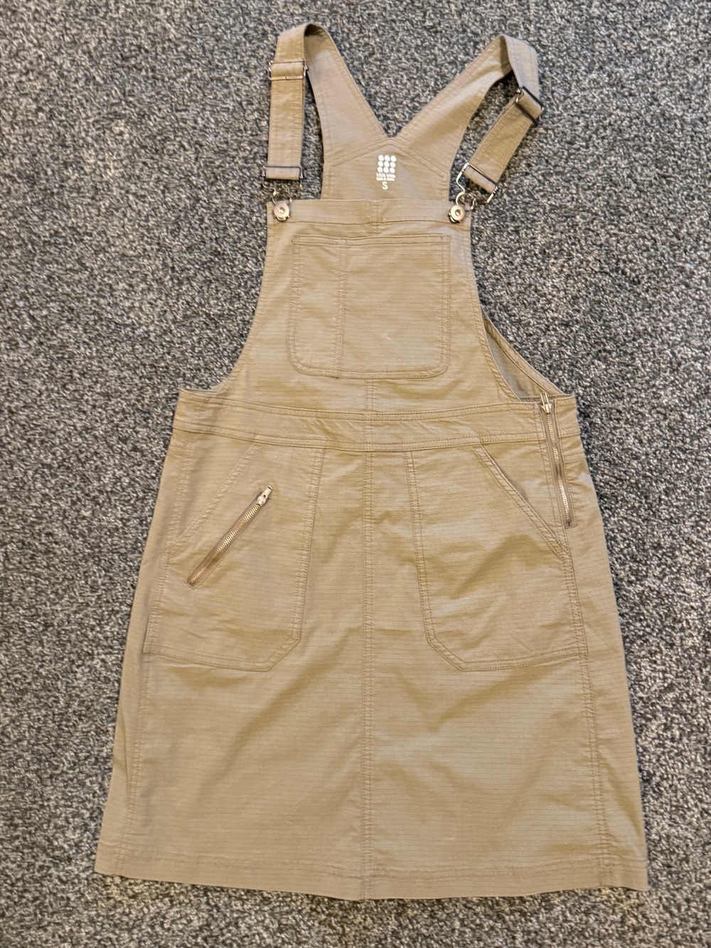 Women’s Adjustable Khaki Overall Dress - Title Nine